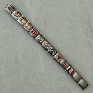 Italian stretch charm bracelet